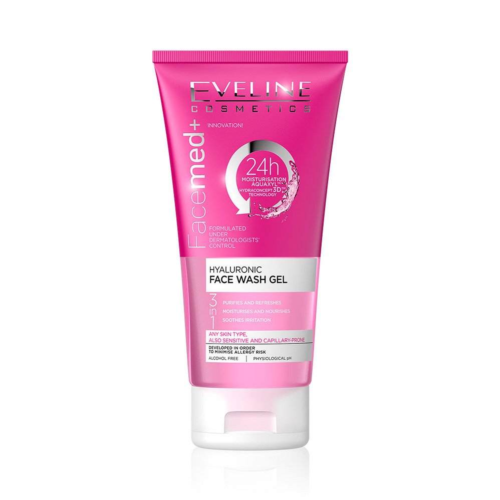 653fb3.jpg ژل شستشو هیالورونیک صورتی اولاین - Image 1