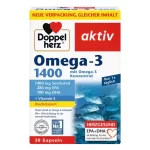 کپسول امگا 3 1400 و ویتامین E دوپل هرز آلمان 30عددی