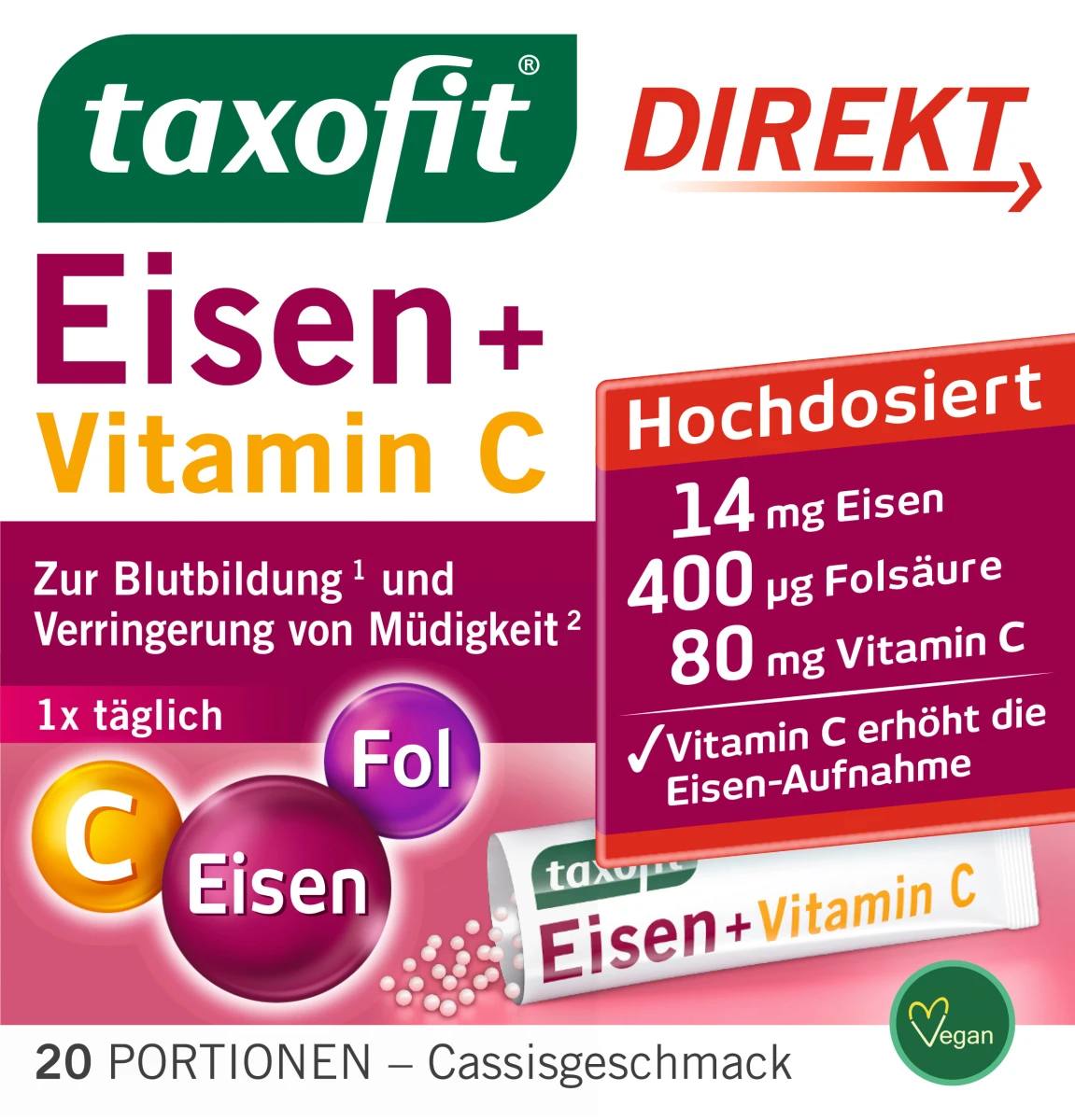 94047e مکمل آهن پودری Eisen + Vitamin C المانی تاکسوفیت - Image 1