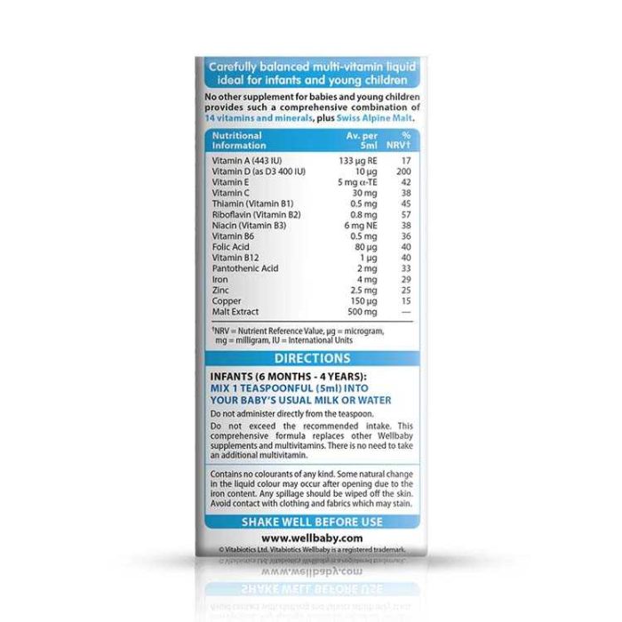 شربت مولتی ویتامین کودکان ول بیبی - Image 2